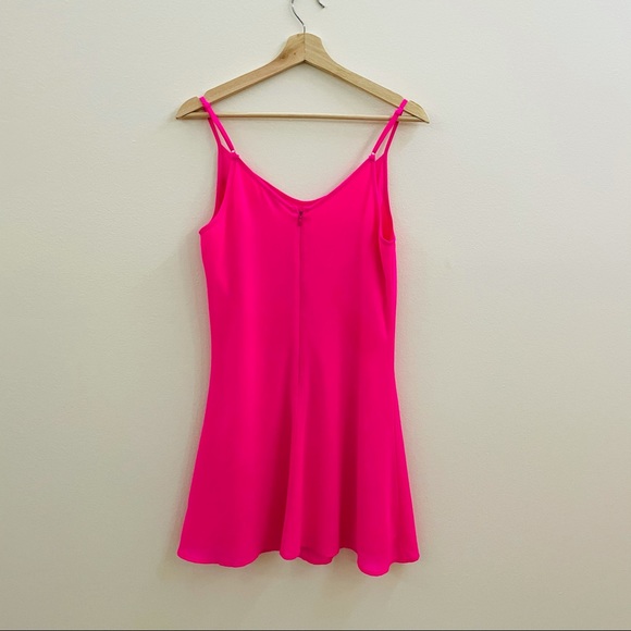 Bright pink spaghetti strapped dress - Picture 3 of 6